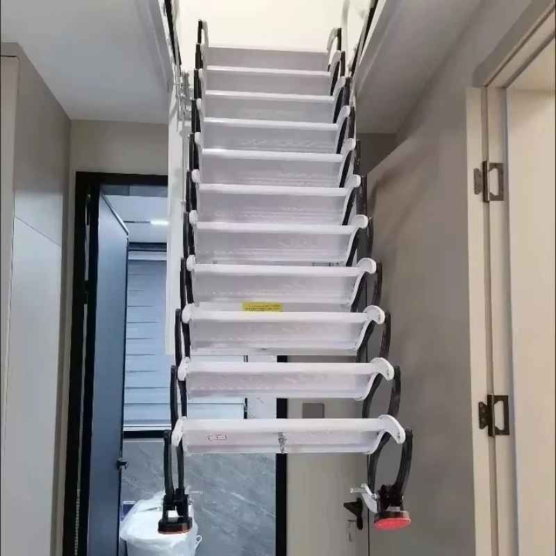 Retractable Loft Ladder Electric Ladder with Handrails Steel Flexible Stairs/Metal Ladder
Retractable Loft Ladder Electric Ladder with Handrails Steel Flexible Stairs/Metal Ladder