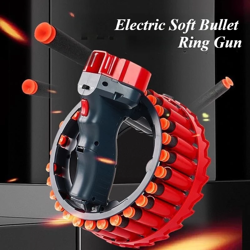 Electric Continuous Shooting Toy Gun for Children Suction Cup Soft Bullet Gun Energy Gathering Ring BB Guns Gifts for Kids
Electric Continuous Shooting Toy Gun for Children Suction Cup Soft Bullet Gun Energy Gathering Ring BB Guns Gifts for Kids
