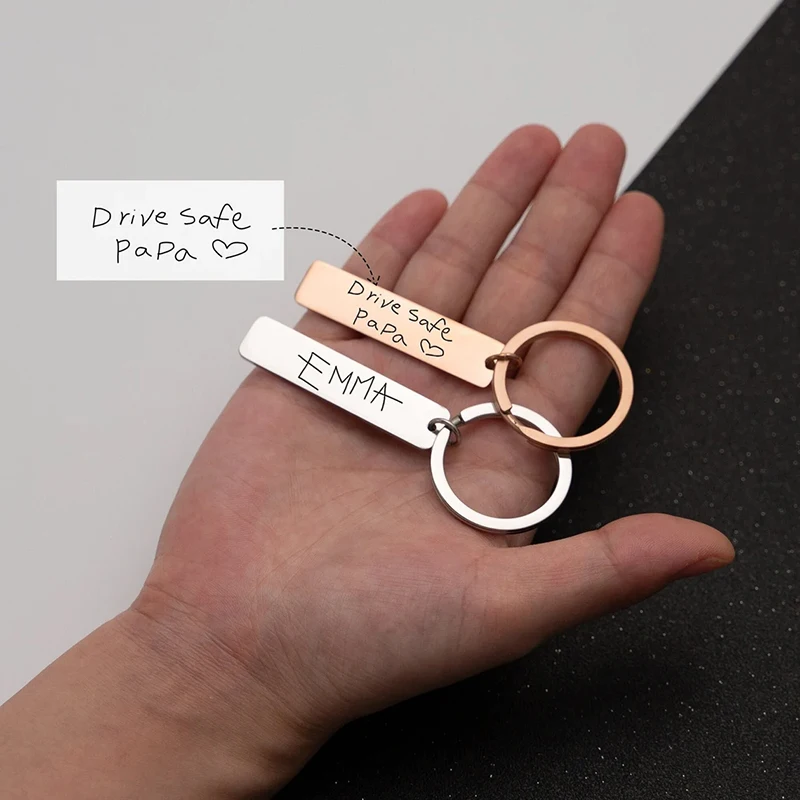 Customized Actual Handwriting Name Pendant Keychain Stainless Steel Personalized Custom Ideas Accessories Keyring Gift Jewelry
Customized Actual Handwriting Name Pendant Keychain Stainless Steel Personalized Custom Ideas Accessories Keyring Gift Jewelry