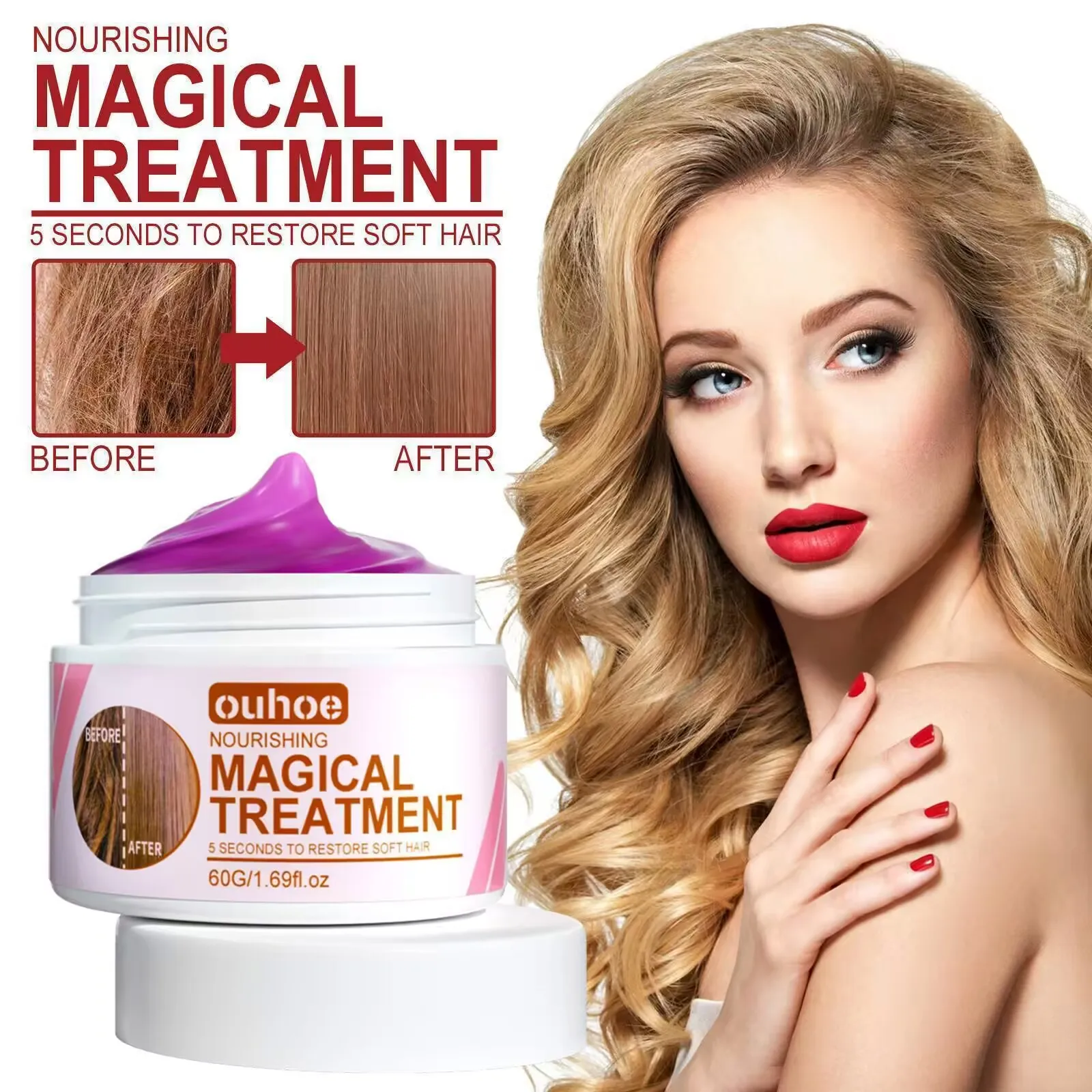 60 мл Mascarilla mágica для el cabello, 5feld Malaysia, reparación de cabello (2017)ado, rizado, suave, brillante, hidratación profunda
60 мл Mascarilla mágica для el cabello, 5feld Malaysia, reparación de cabello (2017)ado, rizado, suave, brillante, hidratación profunda