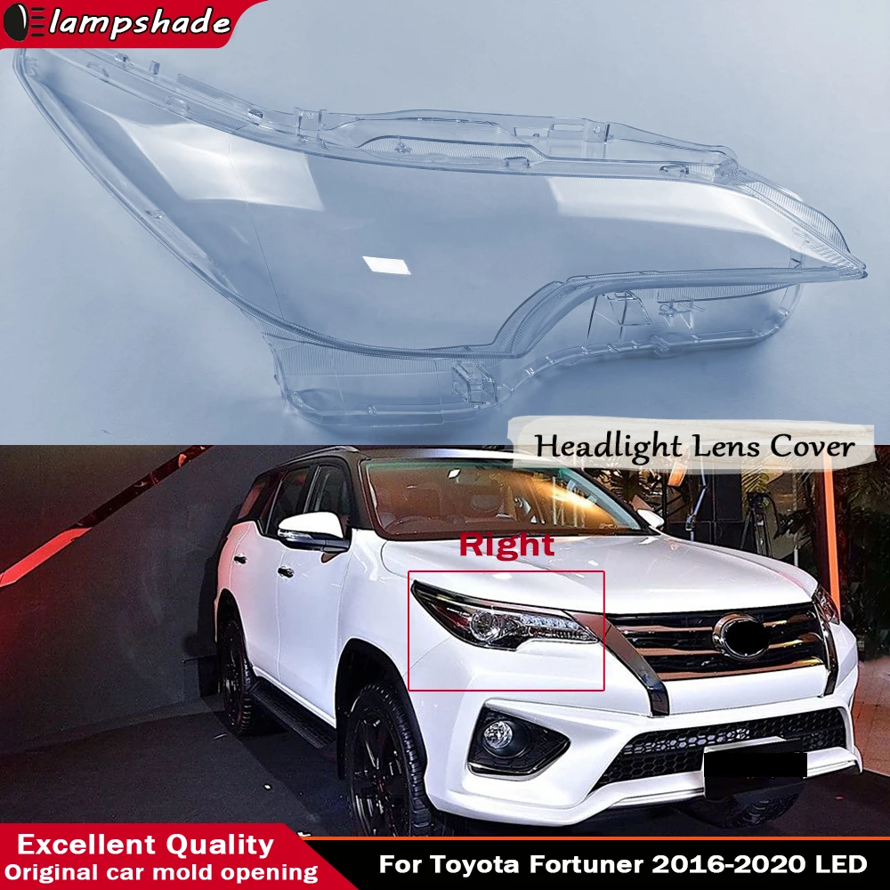 Front Headlamps Cover Headlights Lens For Toyota Fortuner 2016 - 2020 LED Transparent Lampshade Plexiglass Shell Replace Housing
Front Headlamps Cover Headlights Lens For Toyota Fortuner 2016 - 2020 LED Transparent Lampshade Plexiglass Shell Replace Housing