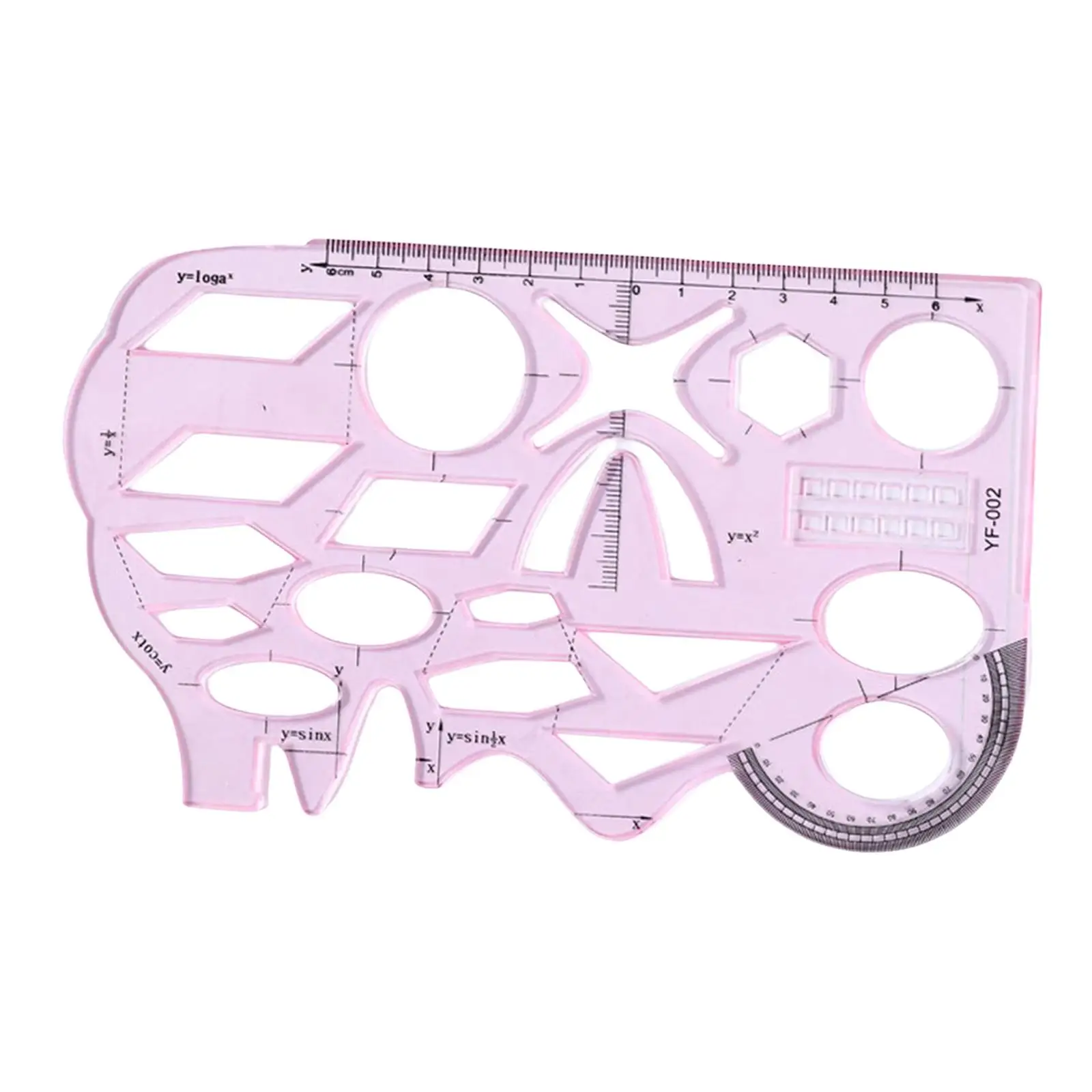 Multifunctional Geometric Ruler Stationery Stencils Math Supplies Drawing
Multifunctional Geometric Ruler Stationery Stencils Math Supplies Drawing