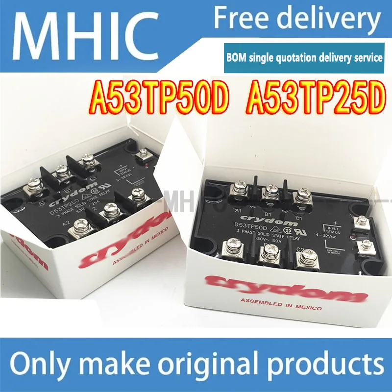 1PCS/LOT Free Delivery Express Three-phase Solid State Relay D53TP50D/25D/50D-10/25D-10 A53TP50D/25D
1PCS/LOT Free Delivery Express Three-phase Solid State Relay D53TP50D/25D/50D-10/25D-10 A53TP50D/25D