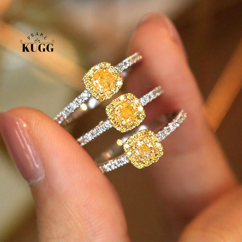 Кольцо KUGG из 100% белого золота 18 карат, классический дизайн, с натуральным желтым бриллиантом, обручальное кольцо для женщин, элитные свадебные украшения
Кольцо KUGG из 100% белого золота 18 карат, классический дизайн, с натуральным желтым бриллиантом, обручальное кольцо для женщин, элитные свадебные украшения
