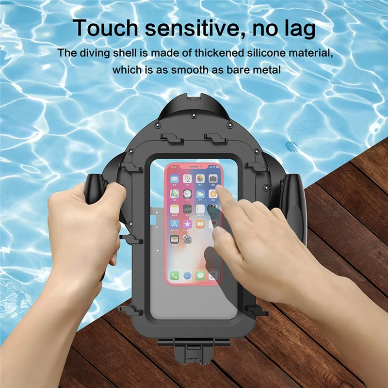 Handheld Diving Housing Case For Dome 4.5-7.0 Inch Phone Universal Smartphone HD Light Transmission Filter Waterproof Durable
Handheld Diving Housing Case For Dome 4.5-7.0 Inch Phone Universal Smartphone HD Light Transmission Filter Waterproof Durable