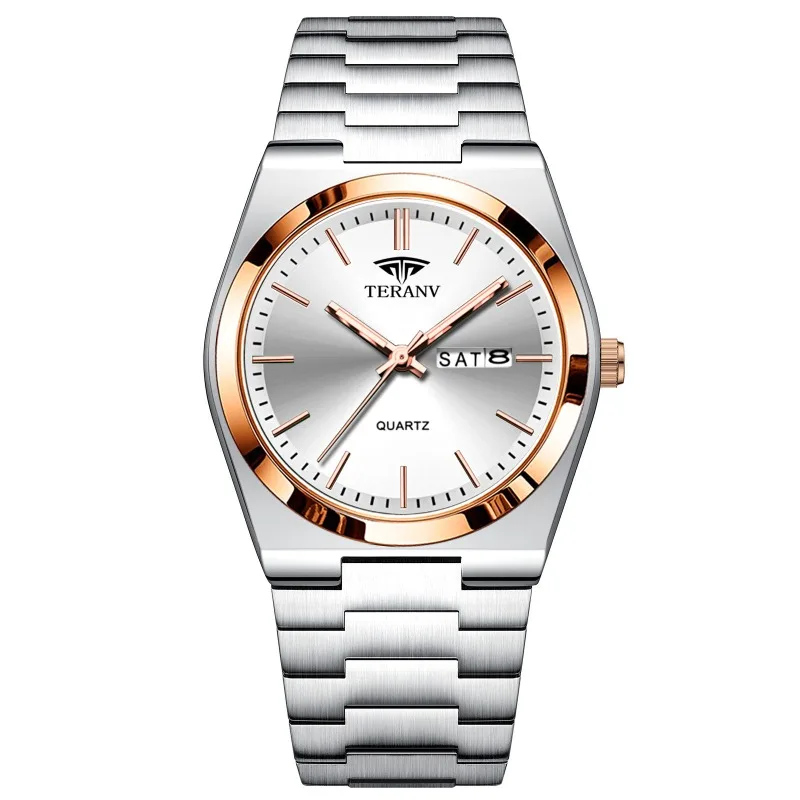 Men's Watch, Business Steel Belt Double Calendar Luminous Quartz Watch
Men's Watch, Business Steel Belt Double Calendar Luminous Quartz Watch