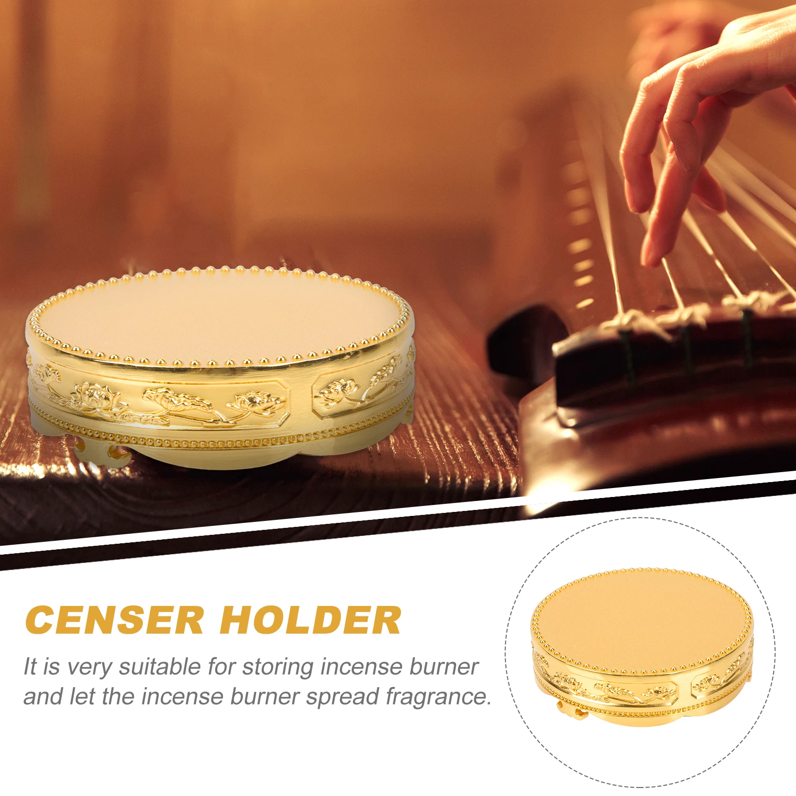 1pcs Incense Burner Copper Stand Censer Base Incense Burner Stand Decor Practical Home Office Ornament Fragrance Holder
1pcs Incense Burner Copper Stand Censer Base Incense Burner Stand Decor Practical Home Office Ornament Fragrance Holder