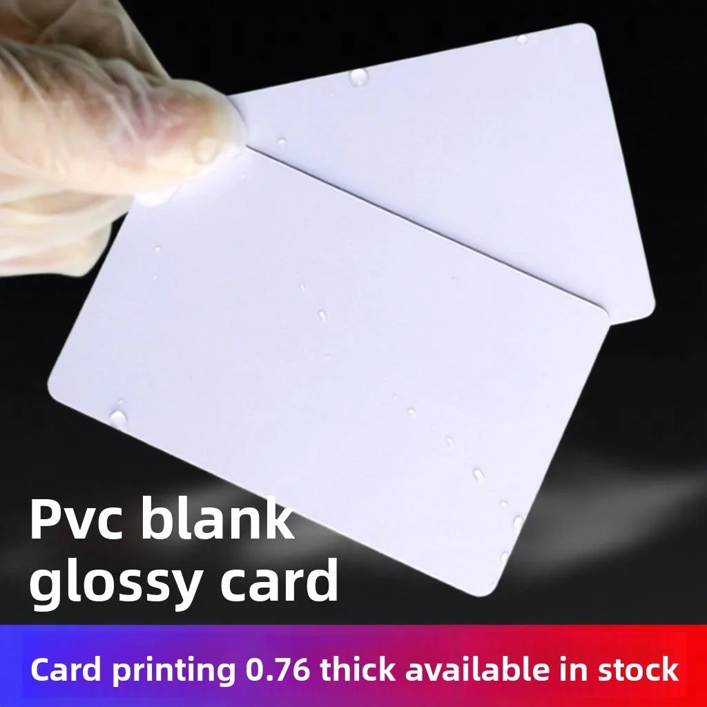 50pcs Blank Pvc Card Cr80 for Id Card Printer Student Access Control Card Waterproof Laminated Employee Badge Printing