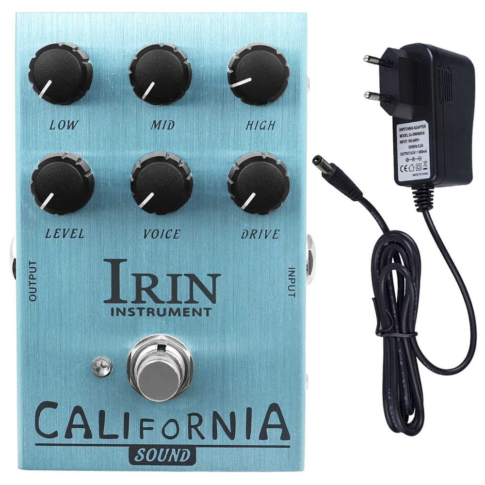 IRIN AN-32 CALIFORNIA Guitar Effect Pedal for Electric Guitar Classic Speaker Simulation Pedal Guitar Parts with 9V Adapter
IRIN AN-32 CALIFORNIA Guitar Effect Pedal for Electric Guitar Classic Speaker Simulation Pedal Guitar Parts with 9V Adapter