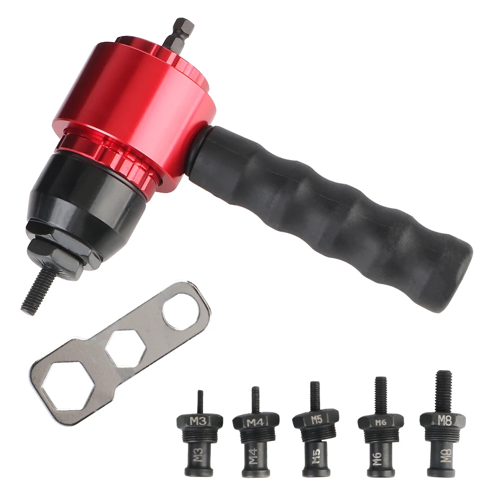 DIY Home Nut Riveting Machine Industrial Grade Electric Rivet Nut Gun Converter M3 M4 M5 M8 Plug-in Nut Quick Riveting Tool
DIY Home Nut Riveting Machine Industrial Grade Electric Rivet Nut Gun Converter M3 M4 M5 M8 Plug-in Nut Quick Riveting Tool