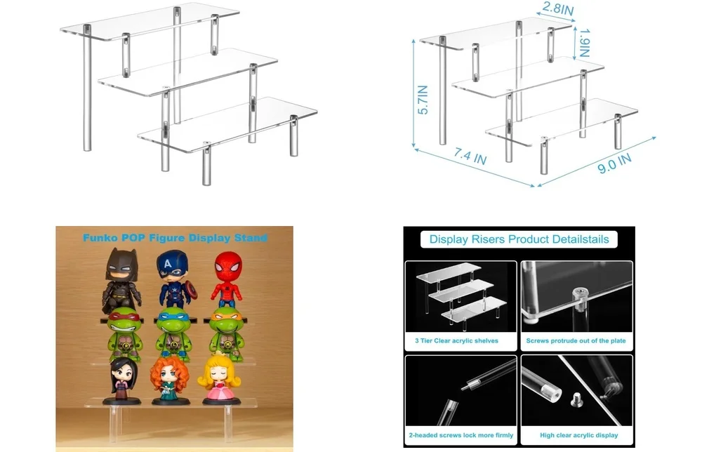 3 Tier Acrylic Display Stand for Cupcakes Desserts Figures Perfume Bottles Clear Cake Shelf Organizer Decorative Riser Tower
3 Tier Acrylic Display Stand for Cupcakes Desserts Figures Perfume Bottles Clear Cake Shelf Organizer Decorative Riser Tower