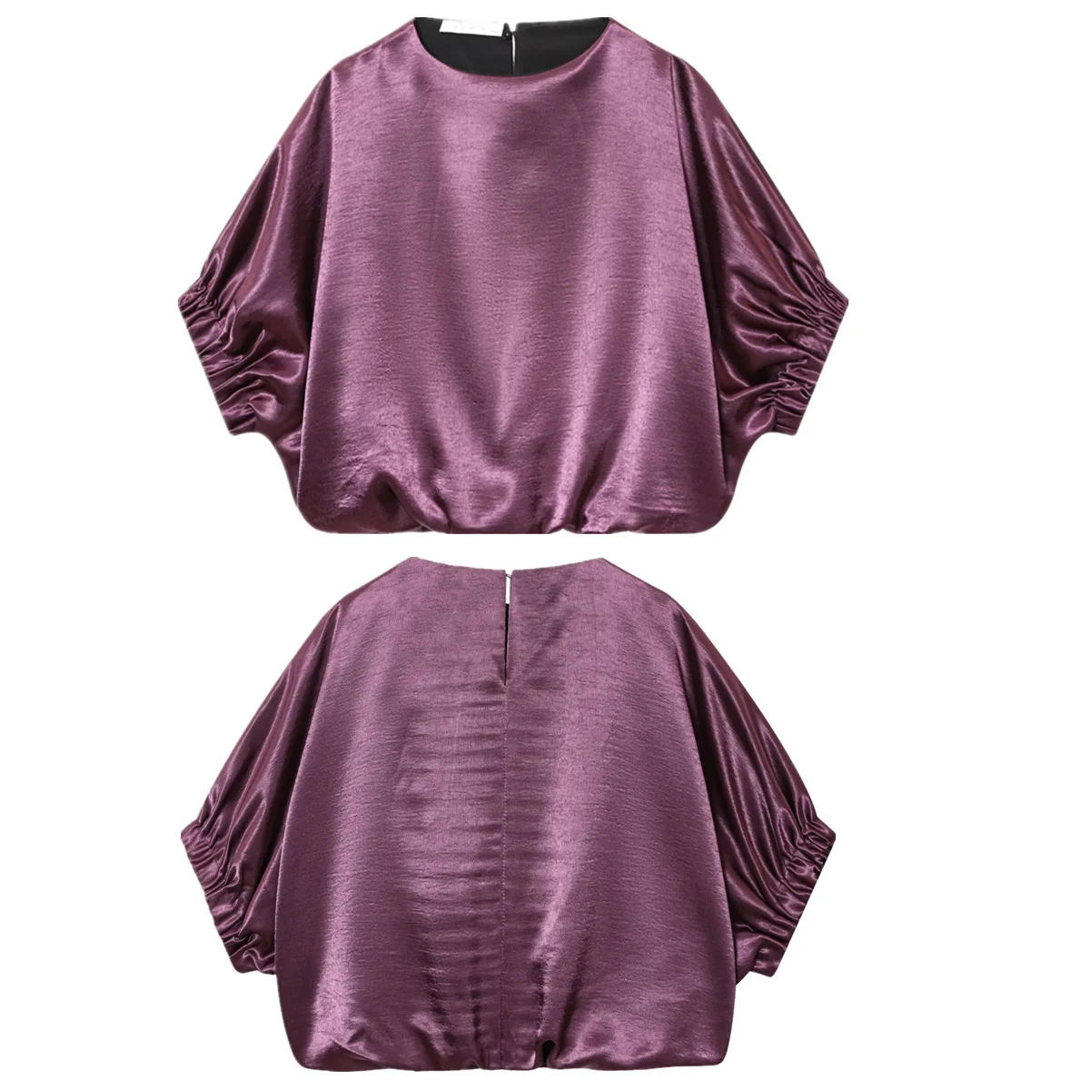 Maxdutti Fashionable High Street Purple Satin Shirt For Women Vintage Pleated Blouse Shirts & Blouses Women's Clothes Shirts Top
Maxdutti Fashionable High Street Purple Satin Shirt For Women Vintage Pleated Blouse Shirts & Blouses Women's Clothes Shirts Top