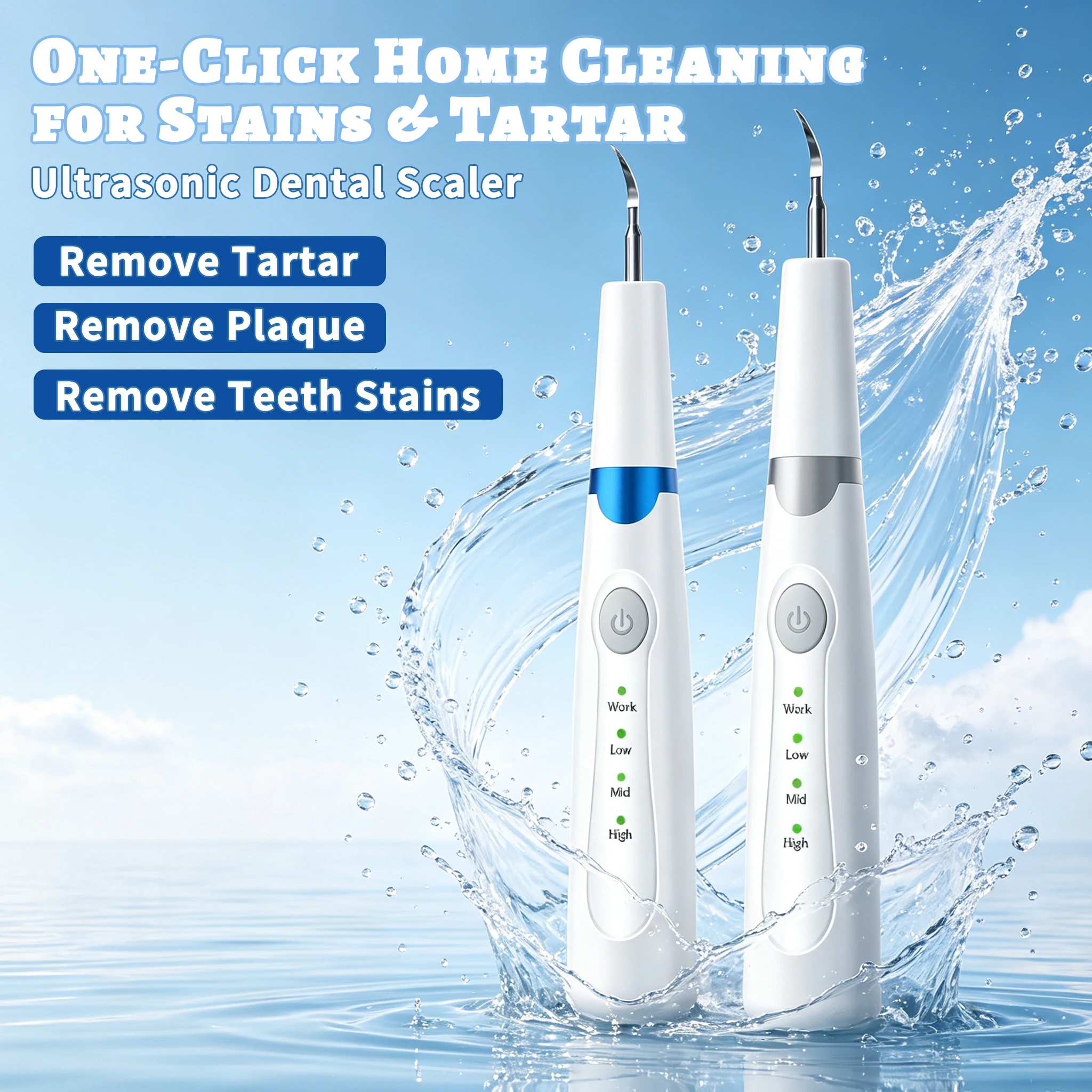 4 Modes Electric Ultrasonic Dental Scaler 9 Levels Tooth Cleaner Calculus Oral Tartar Remover Tooth Stain Cleaner Teeth Cleaning
4 Modes Electric Ultrasonic Dental Scaler 9 Levels Tooth Cleaner Calculus Oral Tartar Remover Tooth Stain Cleaner Teeth Cleaning