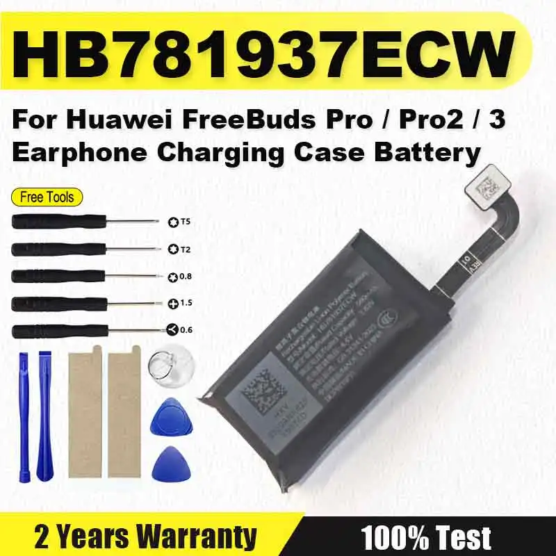 Brand-New 580mAh Battery HB781937ECW For Huawei FreeBuds Pro / Pro2 / 3 Earphone Charging Case Batteries+free tools
Brand-New 580mAh Battery HB781937ECW For Huawei FreeBuds Pro / Pro2 / 3 Earphone Charging Case Batteries+free tools