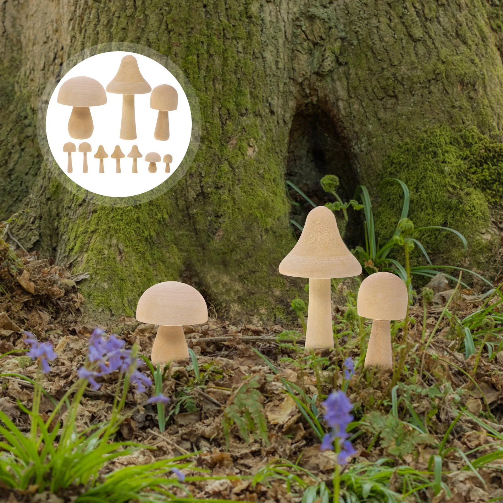12Pcs Wooden Mushrooms Miniature Unfinished Craft Decor for Micro Landscape Garden DIY Mushroom Ornament Set Wood Garden Decor
12Pcs Wooden Mushrooms Miniature Unfinished Craft Decor for Micro Landscape Garden DIY Mushroom Ornament Set Wood Garden Decor