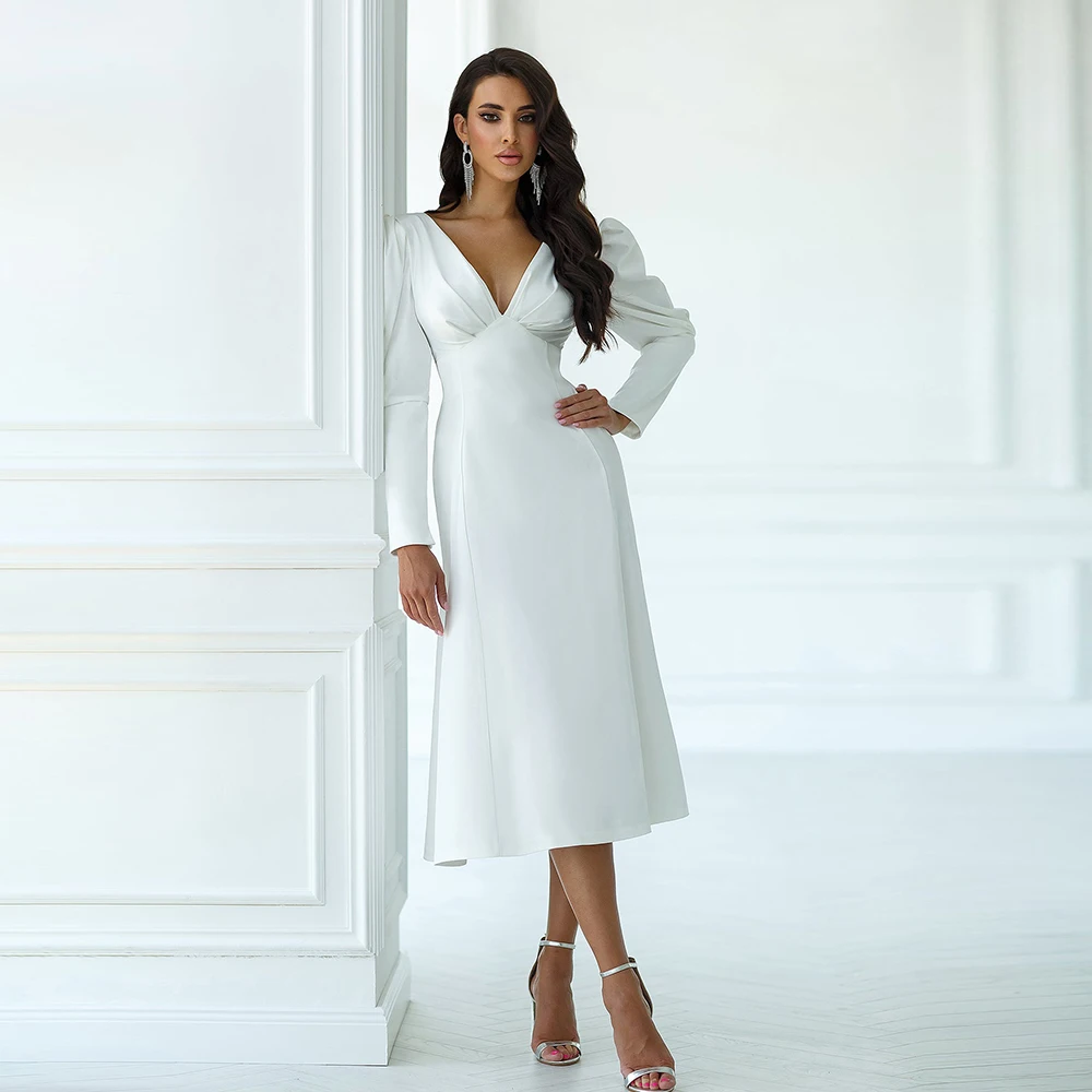 Elegant Gown White Charmeuse Bow Pleat Gown White A-line V-neck Bespoke Occasion Gown Gowns for Women 2024 Bride
Elegant Gown White Charmeuse Bow Pleat Gown White A-line V-neck Bespoke Occasion Gown Gowns for Women 2024 Bride