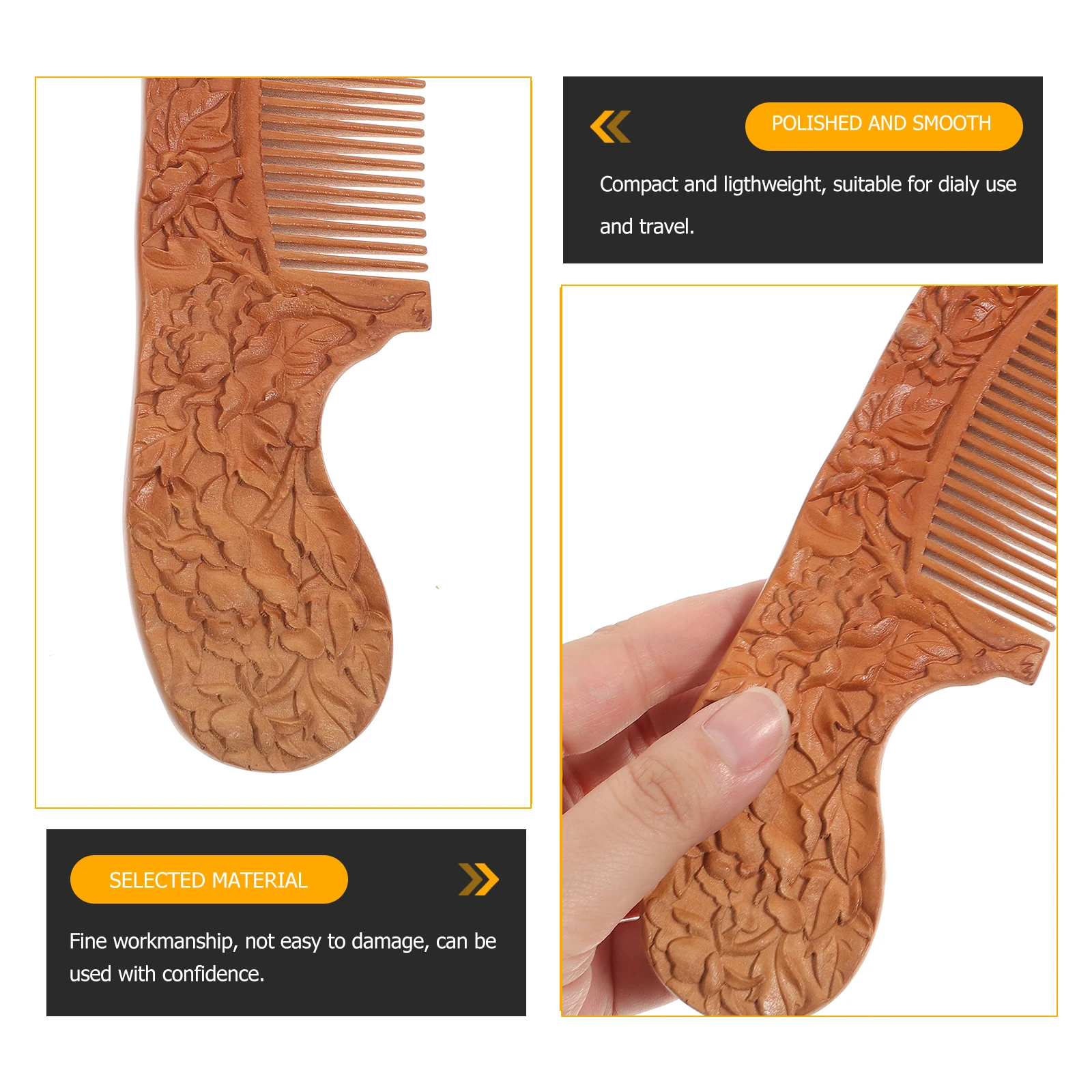 Anti-Static Peach Wood Comb Natural Fine Wooden Hair Combs Smooth Close Teeth Scalp Massage Lightweight Travel Daily Use
Anti-Static Peach Wood Comb Natural Fine Wooden Hair Combs Smooth Close Teeth Scalp Massage Lightweight Travel Daily Use