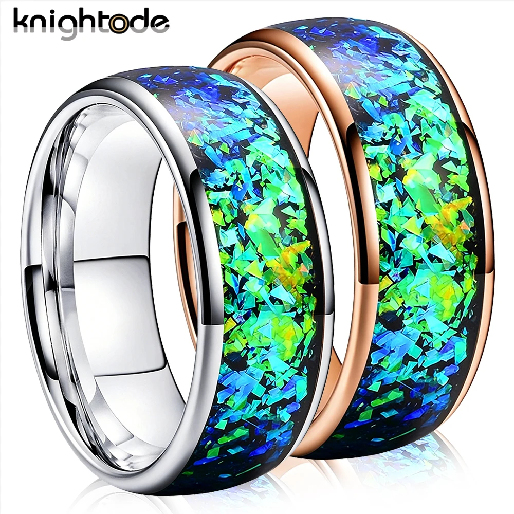 8mm Men Women Tungsten Engagement Wedding Band For Bright Blue Opal Ring Domed Polished Comfort Fit
8mm Men Women Tungsten Engagement Wedding Band For Bright Blue Opal Ring Domed Polished Comfort Fit