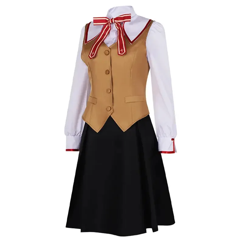 asdh8@Tohsaka Rin Women Cosplay Costume Uniform Fate Cartoon Stay Night Fantasia Shirt Skirt Vest Tie Halloween Carnival Party S
asdh8@Tohsaka Rin Women Cosplay Costume Uniform Fate Cartoon Stay Night Fantasia Shirt Skirt Vest Tie Halloween Carnival Party S