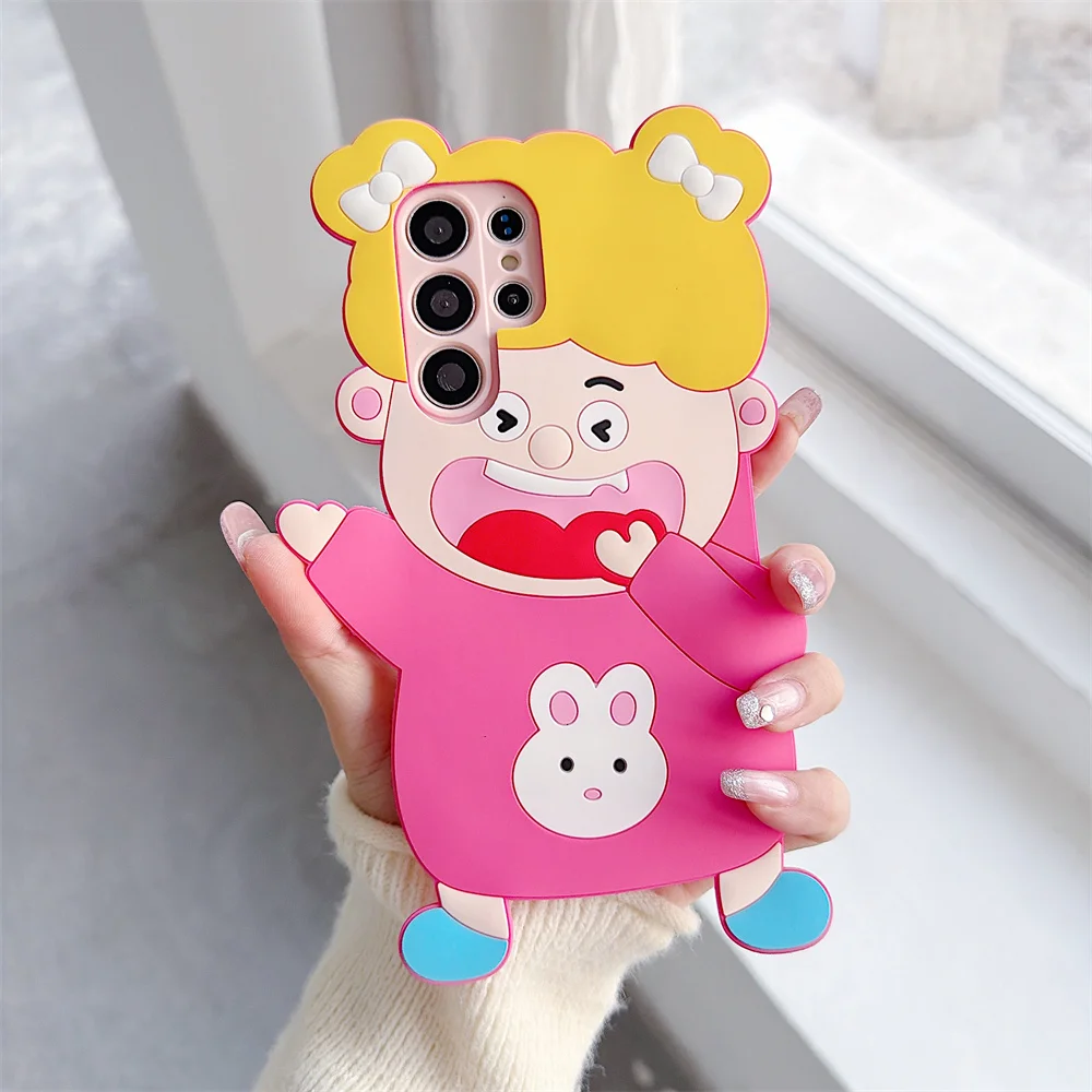17 Pro Max Cute Trendy 3D Cartoon Girl White Rabbit Phone Case for iPhone 16 15 14 13 Pro Soft Silicone Kids Protective Cover
17 Pro Max Cute Trendy 3D Cartoon Girl White Rabbit Phone Case for iPhone 16 15 14 13 Pro Soft Silicone Kids Protective Cover