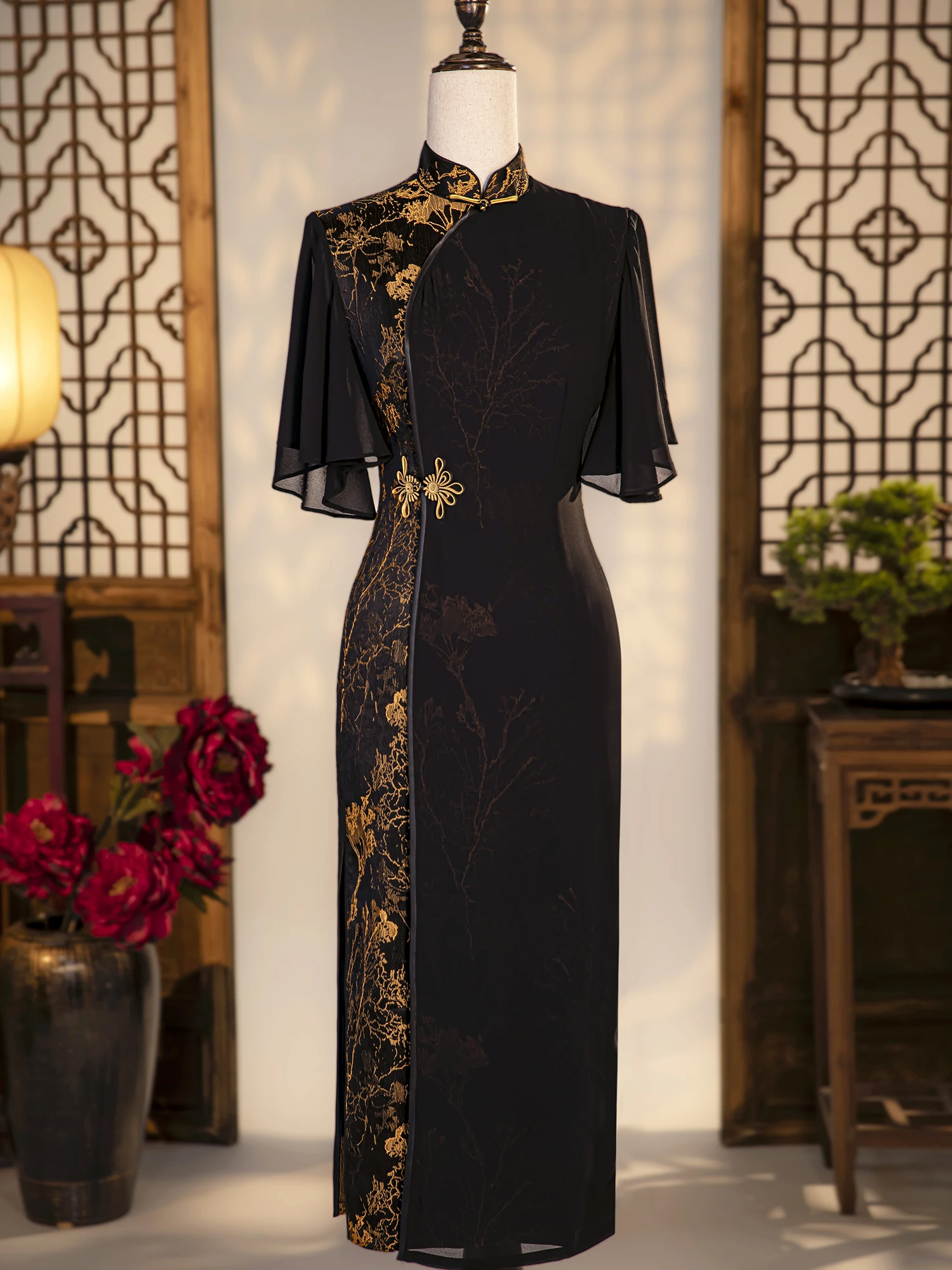 Ele Bla Midi Dr Chinese Sle Reformed for Middle-Aged Mothers Daily Wear Casual Ele Aosphere
Ele Bla Midi Dr Chinese Sle Reformed for Middle-Aged Mothers Daily Wear Casual Ele Aosphere