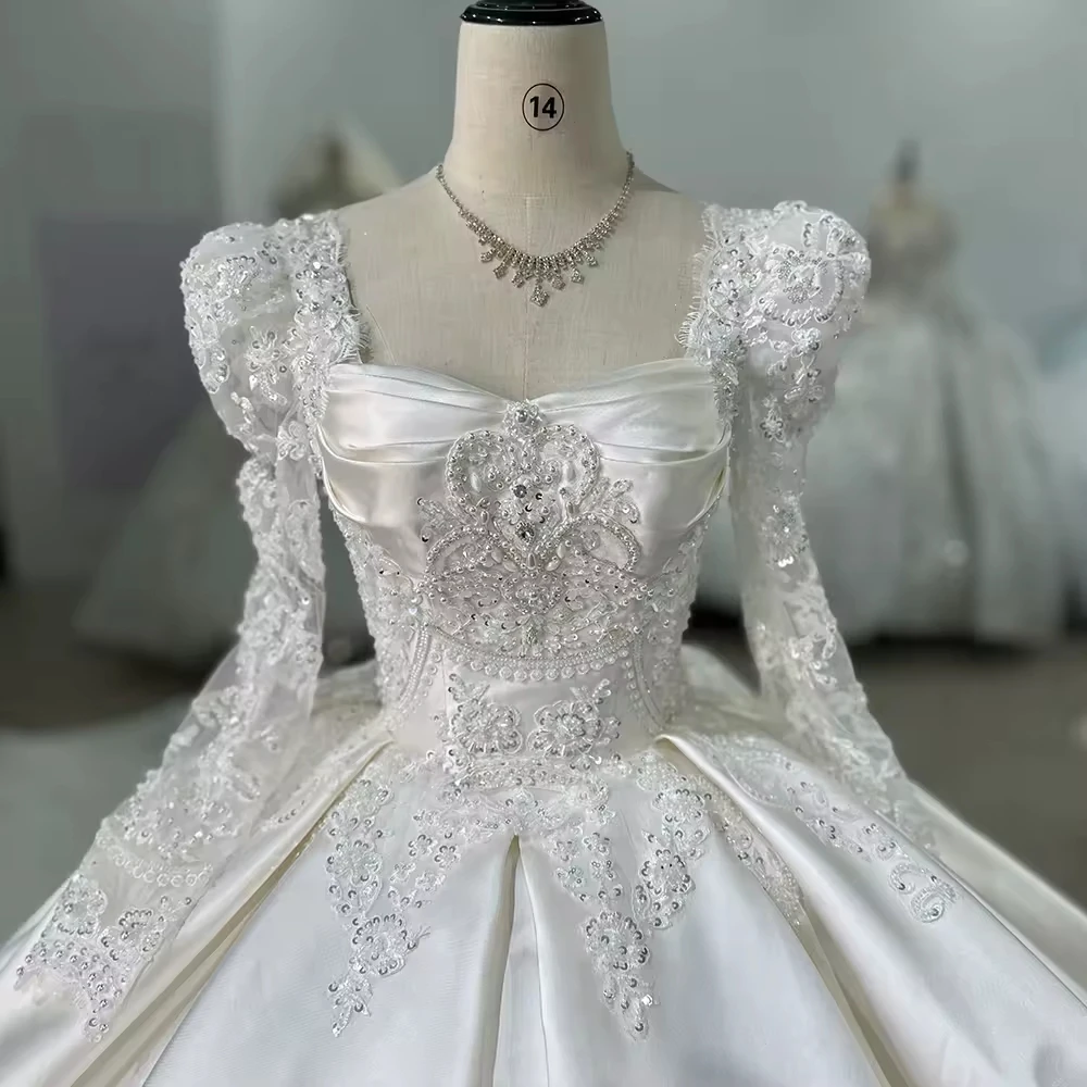 فستان زفاف عروس Square Collar Long Sleeve Lace Up Keyhole Back Wedding Dress Embroidery Beading Sequined Luxury Bridal Dress
فستان زفاف عروس Square Collar Long Sleeve Lace Up Keyhole Back Wedding Dress Embroidery Beading Sequined Luxury Bridal Dress
