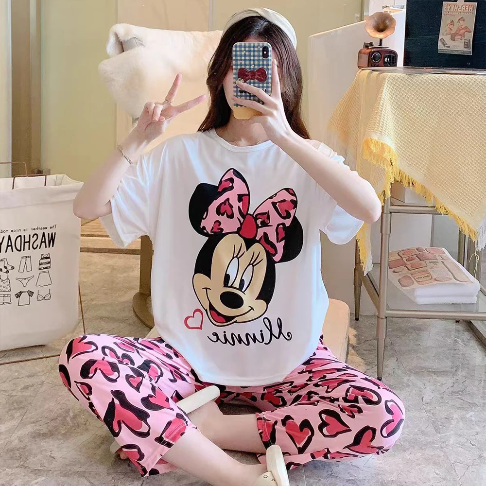 Women's New Short Sleeved Long Pants Two-Piece Pajamas Kawai Comfortable Home Set Sweet Cartoon Casual Women's Home Set Pajamas
Women's New Short Sleeved Long Pants Two-Piece Pajamas Kawai Comfortable Home Set Sweet Cartoon Casual Women's Home Set Pajamas