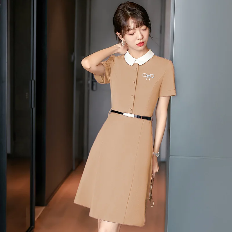 High Quality Fabric 2023 Summer Elegant Dresses for Women Business Work Wear OL Styles Dress Slim Hips Vestidos with Belt Tops
High Quality Fabric 2023 Summer Elegant Dresses for Women Business Work Wear OL Styles Dress Slim Hips Vestidos with Belt Tops