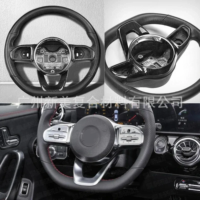 For Mercedes-Benz CLA Real Dry Carbon Fiber 2020 Interior Steering Wheel Patch Panel Protective Decoration Modified Accessories
For Mercedes-Benz CLA Real Dry Carbon Fiber 2020 Interior Steering Wheel Patch Panel Protective Decoration Modified Accessories