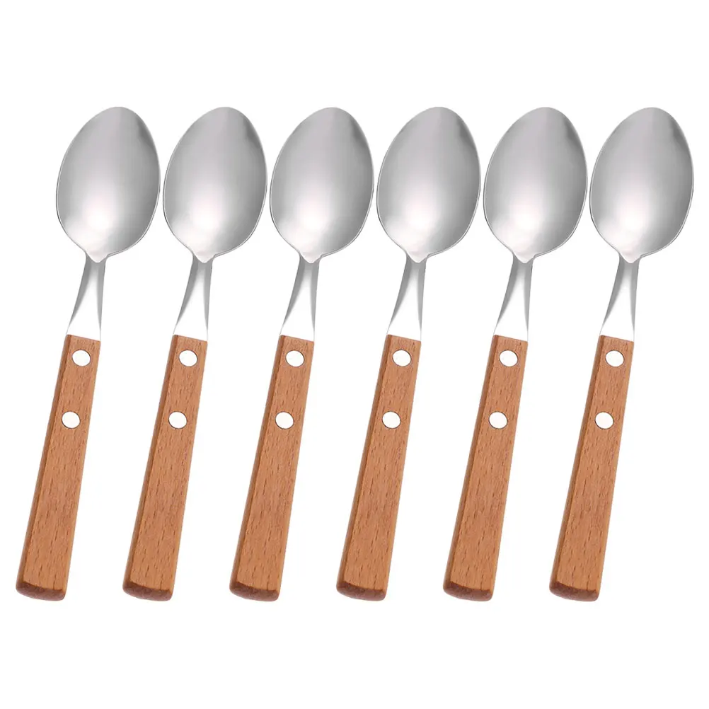 6pcs Wooden H Dessert Spoon Stainless Honey Kitchen Serving Curved Design Easy Clean Durability Smooth Surface
6pcs Wooden H Dessert Spoon Stainless Honey Kitchen Serving Curved Design Easy Clean Durability Smooth Surface