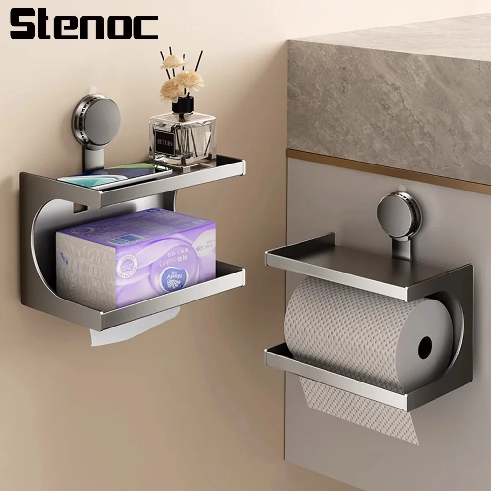 Suction Cup Wall-Mounted Toilet Tissue Box Toilet Roll Paper Storage Rack Aluminum Bathroom Tissue Dispenser Hardware Decor
Suction Cup Wall-Mounted Toilet Tissue Box Toilet Roll Paper Storage Rack Aluminum Bathroom Tissue Dispenser Hardware Decor