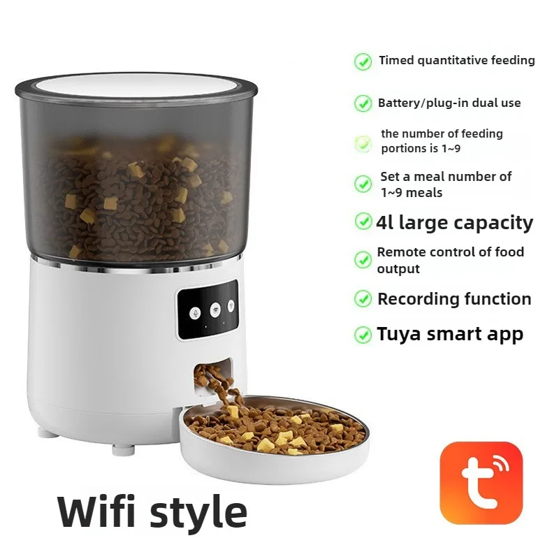 2025 Automatic pet feeder Smart Pet Feeder 4L Automatic Timer Cat Food Dispenser with Stainless Steel Bowl Manual Option
2025 Automatic pet feeder Smart Pet Feeder 4L Automatic Timer Cat Food Dispenser with Stainless Steel Bowl Manual Option