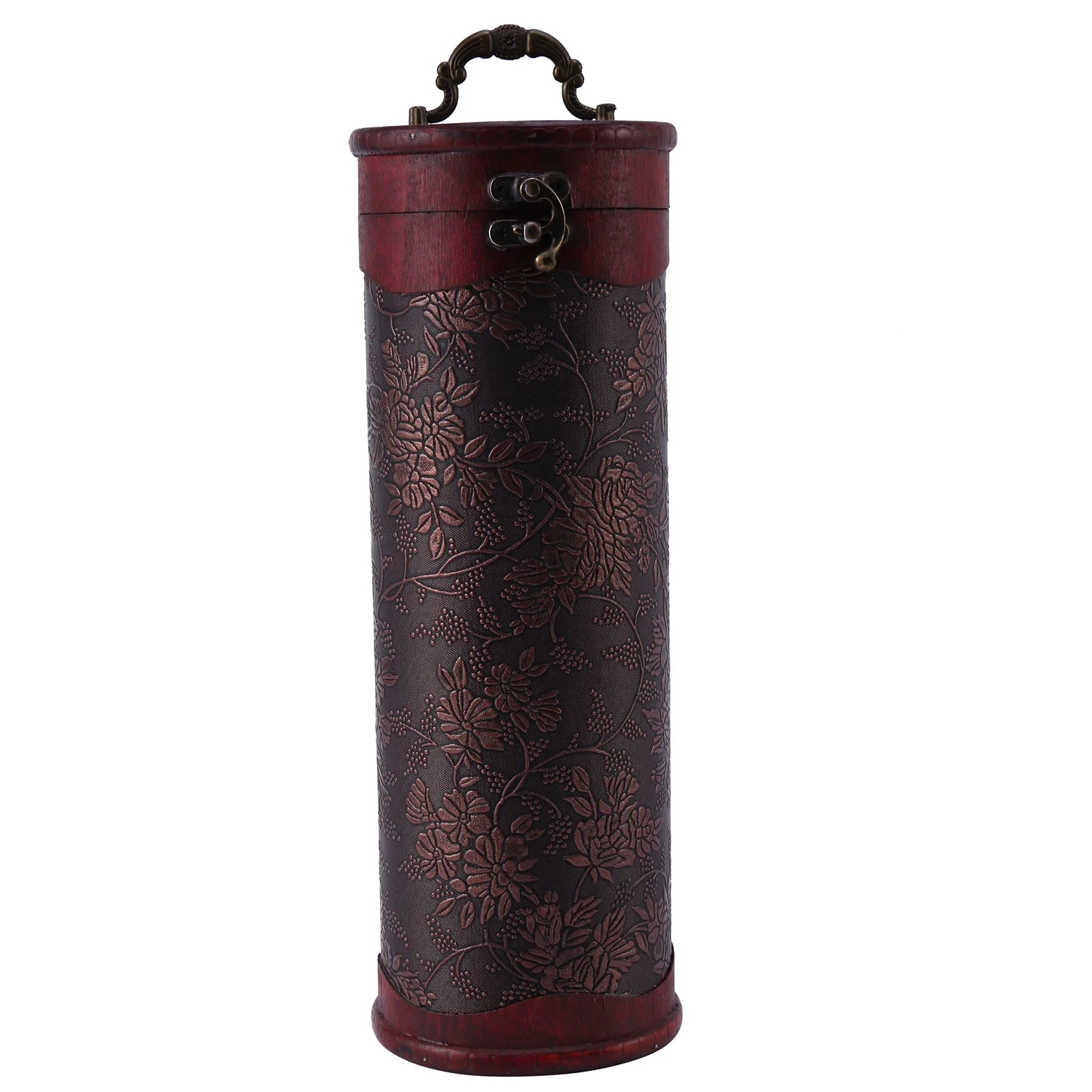 Cylinder Vintage Retro Wooden Vintage Wine Bottle Storage Gift Box Case Holder 
Cylinder Vintage Retro Wooden Vintage Wine Bottle Storage Gift Box Case Holder