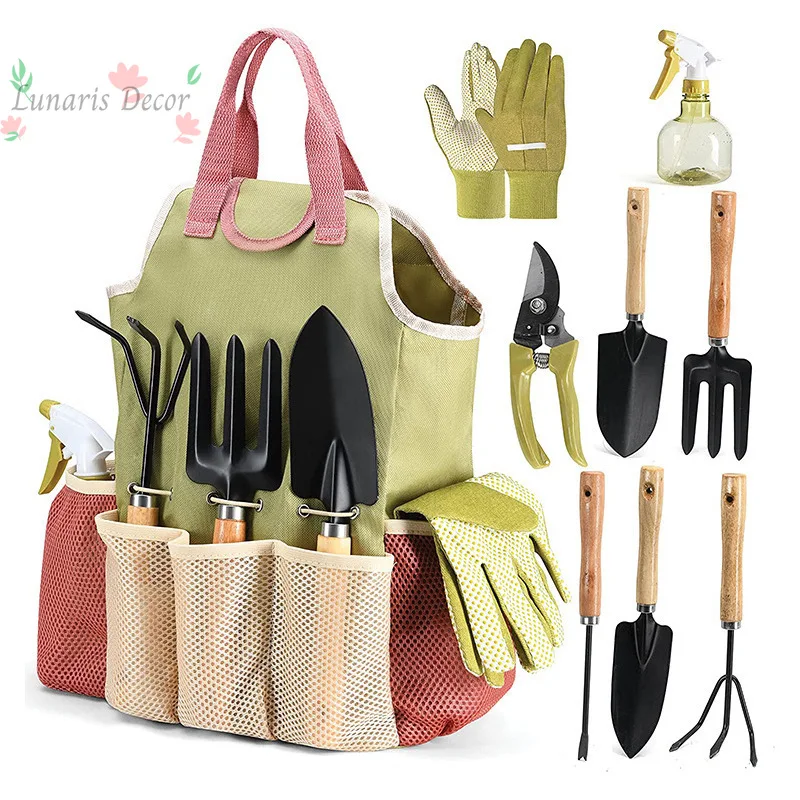9-piece outdoor garden tool kit set, garden tool set, scissors gift, gardening tools
9-piece outdoor garden tool kit set, garden tool set, scissors gift, gardening tools