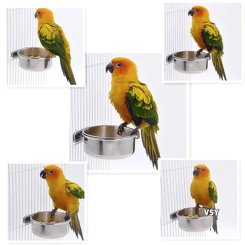 6 Pack Bird Cage Food Water Dispenser Parrot Food Dish Bird Feeder Cup For Cage, Stainless Steel Bird Food Holder
6 Pack Bird Cage Food Water Dispenser Parrot Food Dish Bird Feeder Cup For Cage, Stainless Steel Bird Food Holder