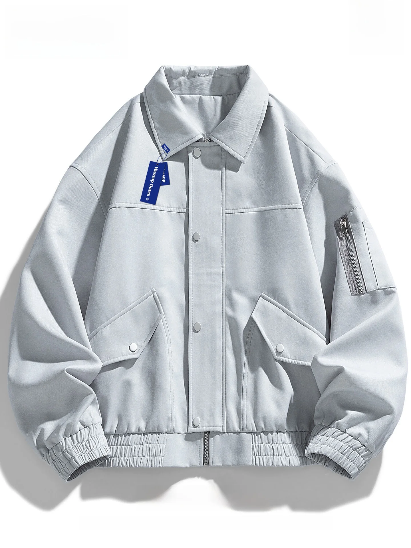 Wassup Dozen plus Size Men's Jaet Autumn Spor Zipper Long Sve Casual Outerwear Big And Tall Slim Fit Anti-Wrinkle
Wassup Dozen plus Size Men's Jaet Autumn Spor Zipper Long Sve Casual Outerwear Big And Tall Slim Fit Anti-Wrinkle