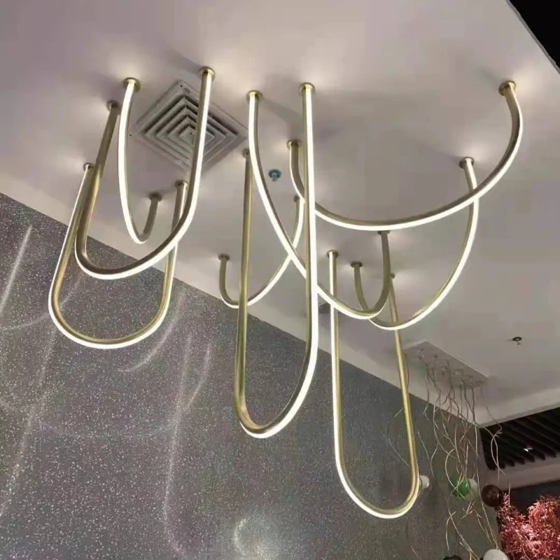 Modern Nordic Luxury White LED Curved U-Shaped Ceiling lamp for Bedroom Living Room Indoor Home Decor Ambient Lighting Fixture
Modern Nordic Luxury White LED Curved U-Shaped Ceiling lamp for Bedroom Living Room Indoor Home Decor Ambient Lighting Fixture