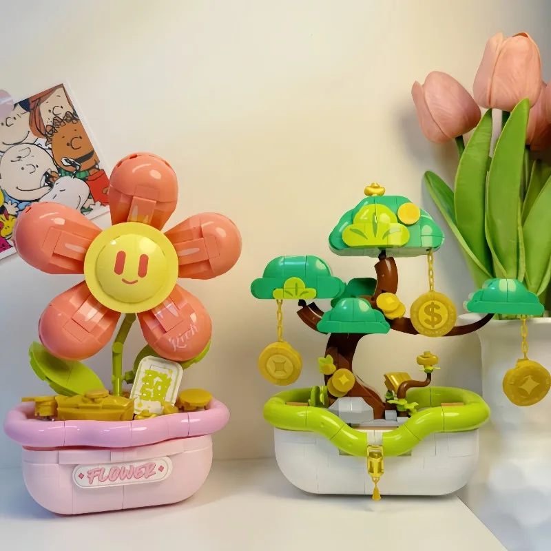 Строительные блоки с богатым цветком, модель растения в горшке, голубая сосна, дерево удачи, счастливые настольные украшения, маленькие гранулы, сборка, игрушки, подарки
Строительные блоки с богатым цветком, модель растения в горшке, голубая сосна, дерево удачи, счастливые настольные украшения, маленькие гранулы, сборка, игрушки, подарки