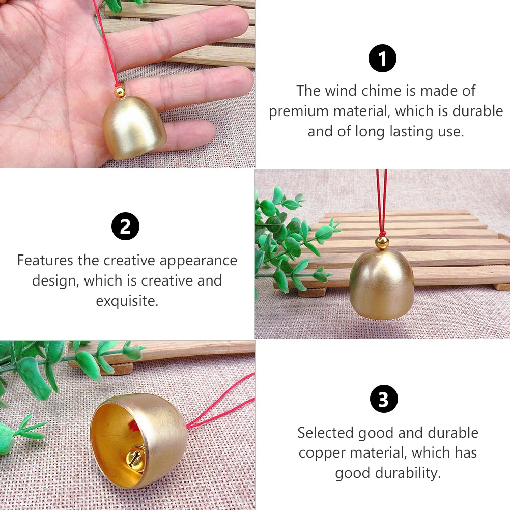 4Pcs Copper Wind Bells Creative Retro Style Hanging Ornaments for Home Balcony Garden Decoration Melodious Sound 
4Pcs Copper Wind Bells Creative Retro Style Hanging Ornaments for Home Balcony Garden Decoration Melodious Sound