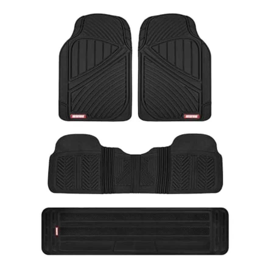 3 Row Odorless Rubber Floor Mats and Liners for Car SUV Van, Durable Heavy Duty Polymerized Latex Full Interior Protection, Ext
3 Row Odorless Rubber Floor Mats and Liners for Car SUV Van, Durable Heavy Duty Polymerized Latex Full Interior Protection, Ext