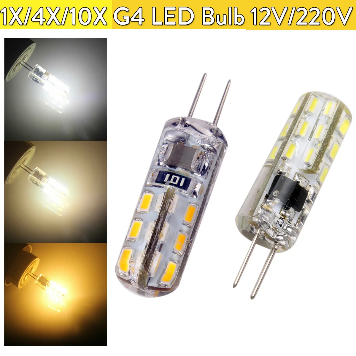 2X G4 Led Bulb 3w Ac220v Mini Light 6000k Silicone Lamp 3000k 12v Smd Bi-pin Corn Beam Lighting Spotlight Chandelier Decorative
2X G4 Led Bulb 3w Ac220v Mini Light 6000k Silicone Lamp 3000k 12v Smd Bi-pin Corn Beam Lighting Spotlight Chandelier Decorative
