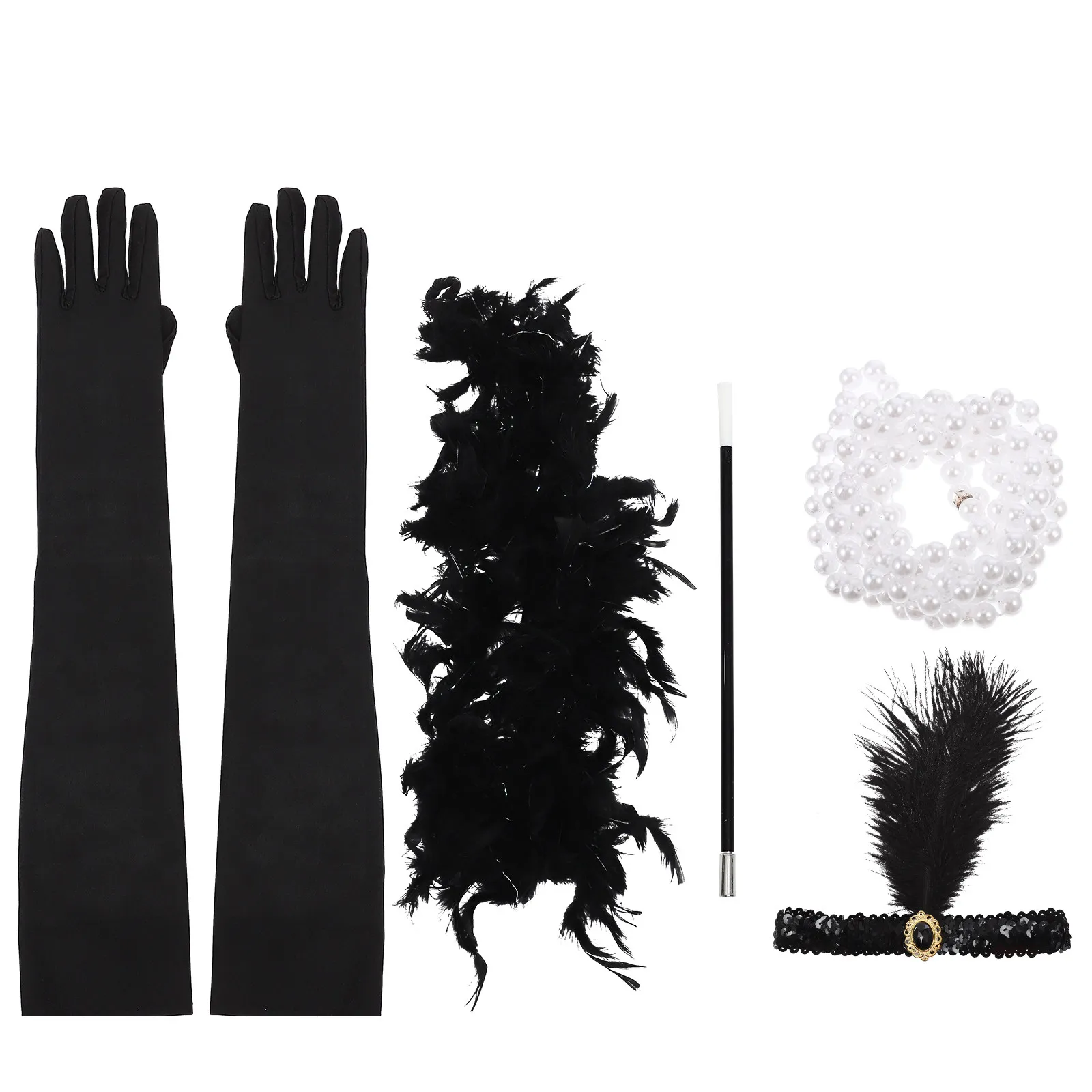 1Set Vintage 1920S Flapper Headband Gloves Set Lightweight Elegant Retro Party Costume Accessories for Women Cosplay Carnival
1Set Vintage 1920S Flapper Headband Gloves Set Lightweight Elegant Retro Party Costume Accessories for Women Cosplay Carnival