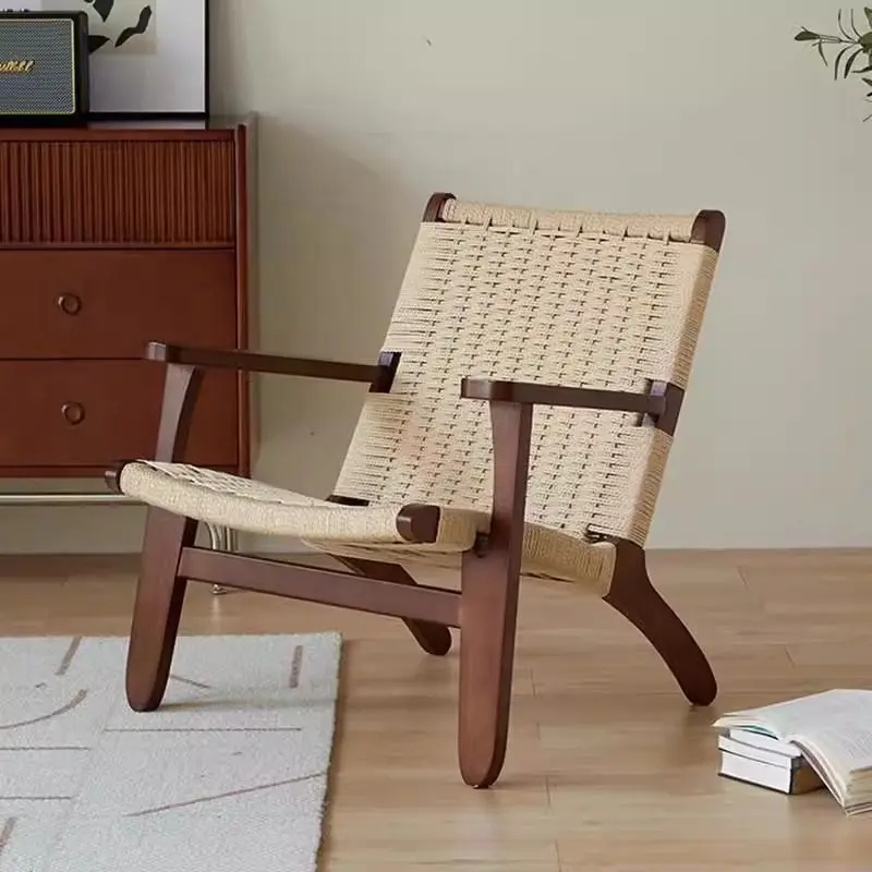 Solid wood rope woven solid wood, sofa chair Nordic balcony leisure chair Japanese wabi-****
Solid wood rope woven solid wood, sofa chair Nordic balcony leisure chair Japanese wabi-****