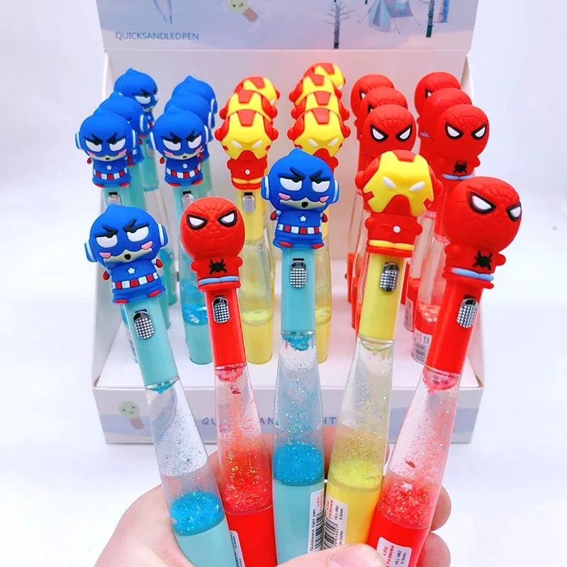 24pcs/lot Creative Hero Series Light Oil Gel Pen Cute 0.5mm Black Ink Neutral Pens Promotional Gift Office School Supplies
24pcs/lot Creative Hero Series Light Oil Gel Pen Cute 0.5mm Black Ink Neutral Pens Promotional Gift Office School Supplies