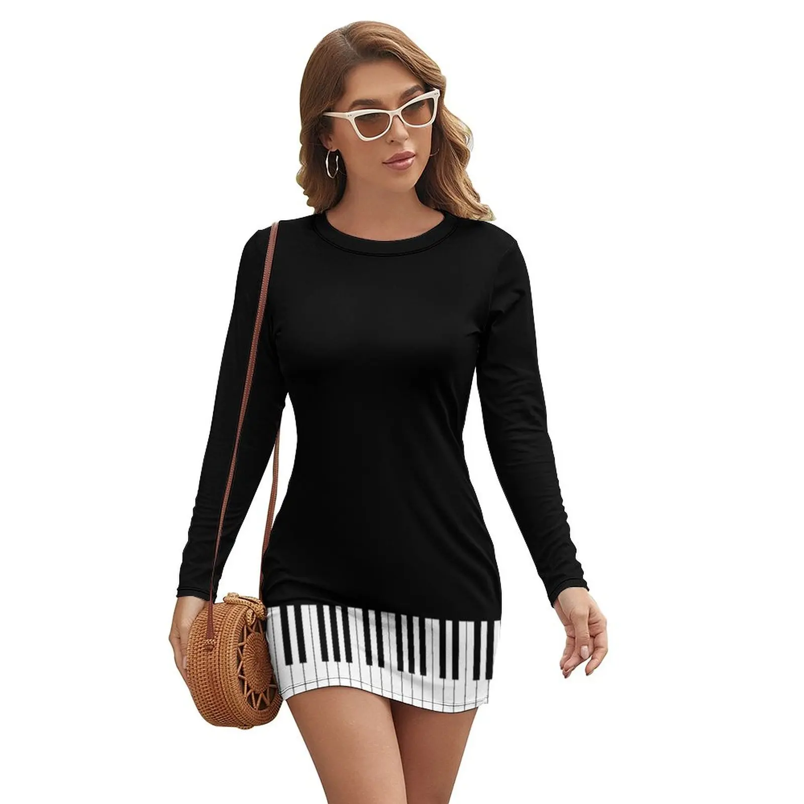 Piano keys Black & white Long-sleeved Dress birthday dress prom dress 2024 summer dresses womens 2024 women's summer jumpsuit
Piano keys Black & white Long-sleeved Dress birthday dress prom dress 2024 summer dresses womens 2024 women's summer jumpsuit