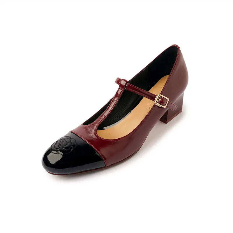 MKKHOU Fashion Pumps New High Quality Genuine Leather Round Head T-shaped Buckle High Heels Mary Janes Women's Heels Women Shoes
MKKHOU Fashion Pumps New High Quality Genuine Leather Round Head T-shaped Buckle High Heels Mary Janes Women's Heels Women Shoes