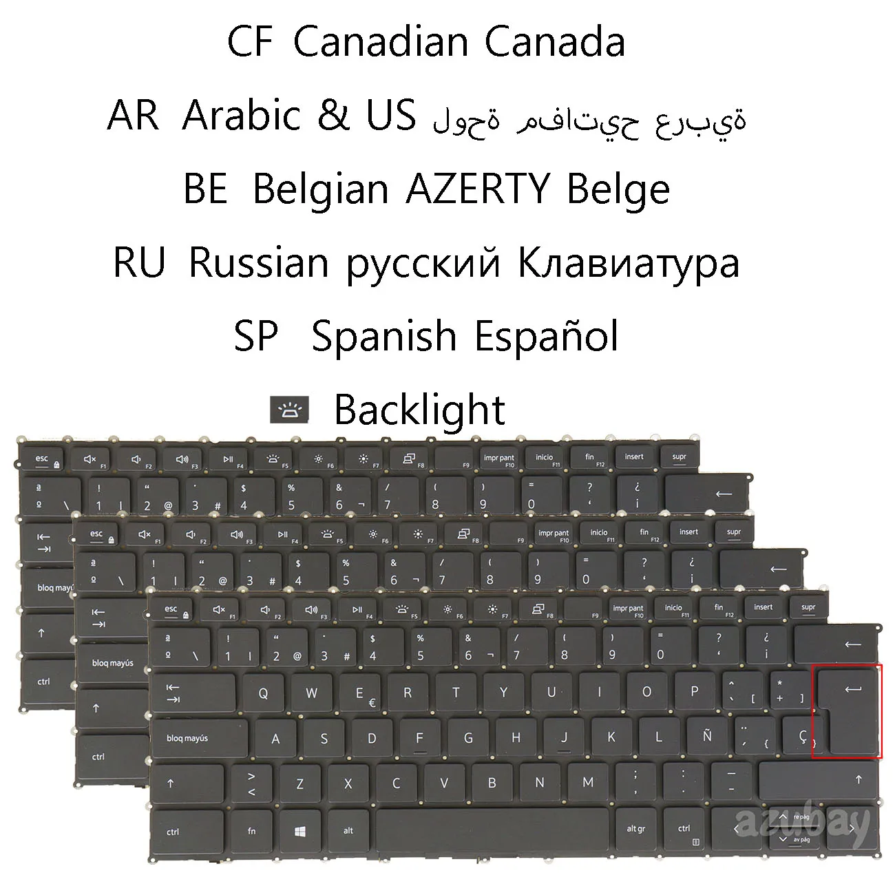 Canadian Arabic Belgian AZERTY Russian Spanish Keyboard for DELL XPS 9500 9510 9700 9710 9520 9720 9530 9730 0CXWG7 Backlit
Canadian Arabic Belgian AZERTY Russian Spanish Keyboard for DELL XPS 9500 9510 9700 9710 9520 9720 9530 9730 0CXWG7 Backlit