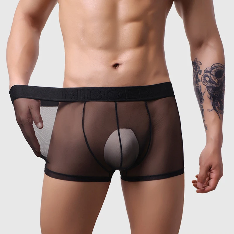 Mens Ice Silk Ultra-thin Panties Seamless Sexy Underwear Man U Bulge Pouch Breathable Boxer Shorts Cueca Transparent Underpants
Mens Ice Silk Ultra-thin Panties Seamless Sexy Underwear Man U Bulge Pouch Breathable Boxer Shorts Cueca Transparent Underpants