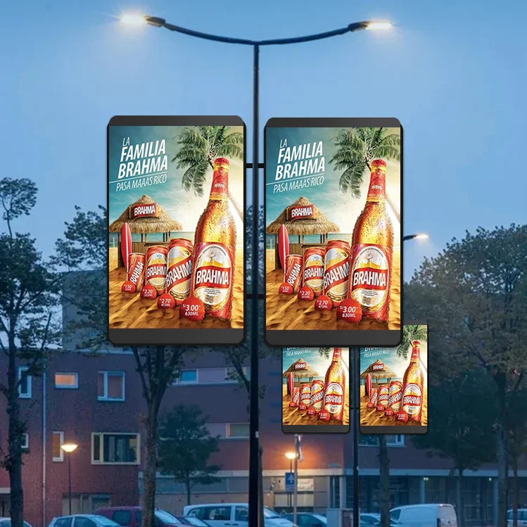 P10 LED Wifi/ Smart Outdoor Street Advertising Smart LED Screen Light Pole Display640*1280mm
P10 LED Wifi/ Smart Outdoor Street Advertising Smart LED Screen Light Pole Display640*1280mm