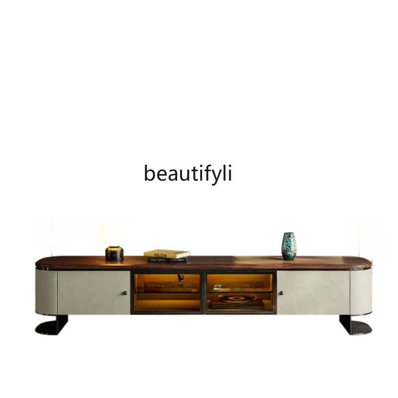 Italian TV cabinet coffee table combination living room light luxury simple modern TV cabinet new
Italian TV cabinet coffee table combination living room light luxury simple modern TV cabinet new